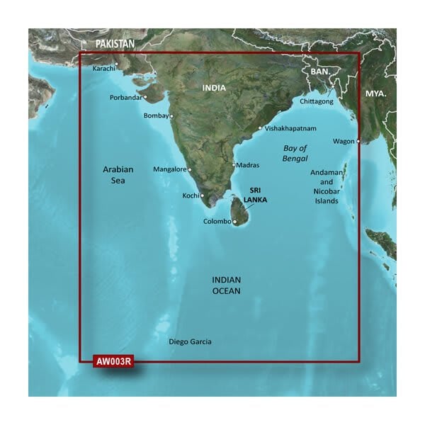 microSD™/SD™ card: HXAW003R - Indian Subcontinent — Garmin.com product image