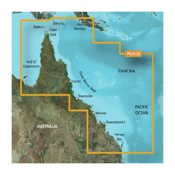microSD™/SD™ card: HXPC413S-Mornington Island-Hervey Bay — Garmin.com product image
