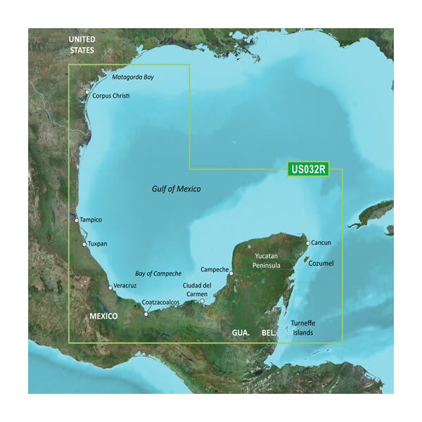 microSD™/SD™ card: HXUS032R-Southern Gulf of Mexico — Garmin.com product image