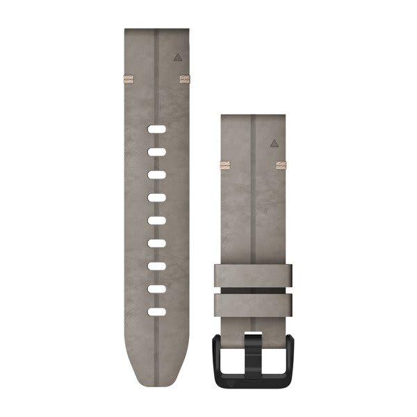 QuickFit® 20 Watch Bands, Shale Gray Suede Leather — Garmin.com product image