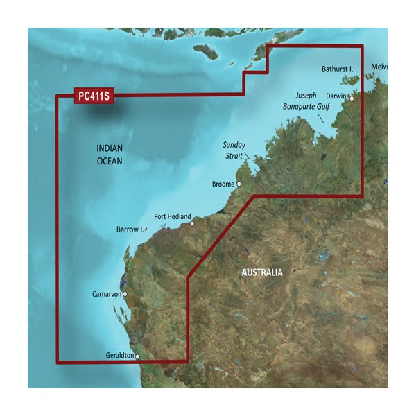 microSD™/SD™ card: HXPC411S-Geraldton to Darwin — Garmin.com product image