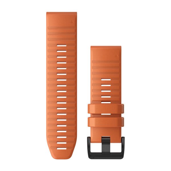 QuickFit® 26 Watch Bands, Ember Orange Silicone — Garmin.com product image