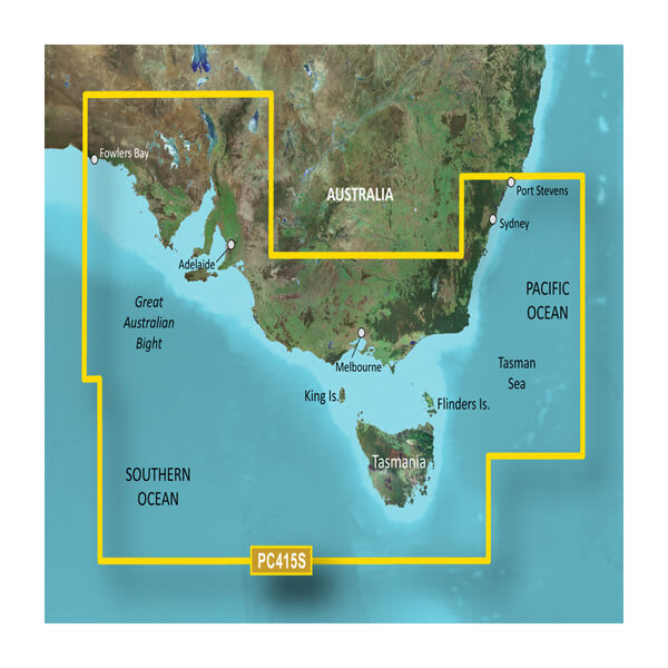 microSD™/SD™ card: HXPC415S-Port Stephens-Fowlers Bay — Garmin.com product image