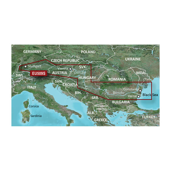 microSD™/SD™ card: VEU509S - Danube River — Garmin.com product image