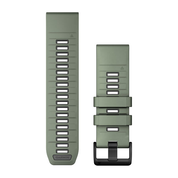 QuickFit® 26 Watch Bands, Willow/Graphite Silicone
