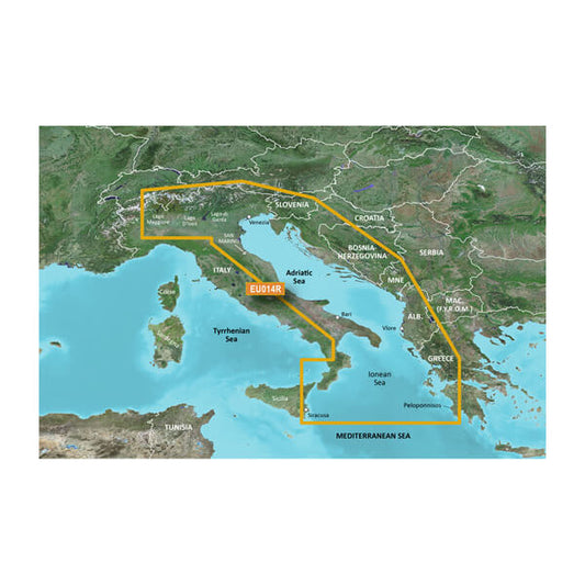 microSD™/SD™ card: HXEU014R - Italy, Adriatic Sea — Garmin.com product image