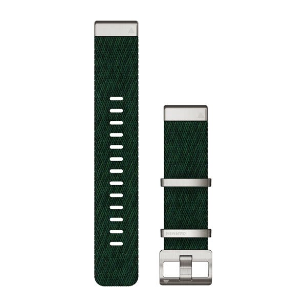 QuickFit® 22 Watch Straps, Jacquard-weave Nylon Strap – Pine Green — Garmin.com product image