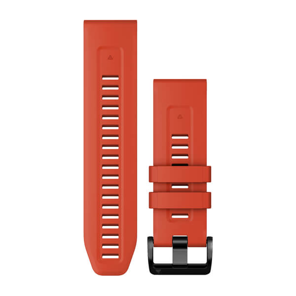 QuickFit® 26 Watch Bands, Flame Red Silicone — Garmin.com product image