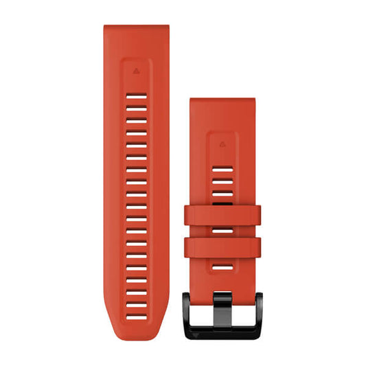 QuickFit® 26 Watch Bands, Flame Red Silicone — Garmin.com product image