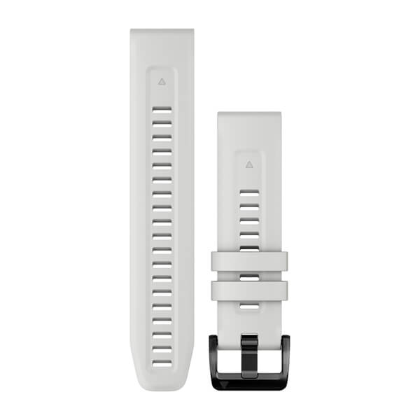 QuickFit® 22 Watch Bands, Carrera White Silicone — Garmin.com product image