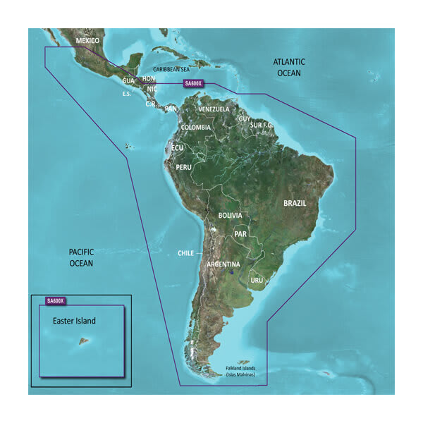 microSD™/SD™ card: HXSA600X-South America — Garmin.com product image