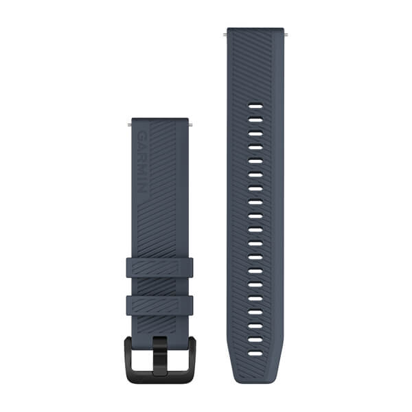Quick Release Bands (20 mm), Granite Blue with Black Hardware — Garmin.com product image