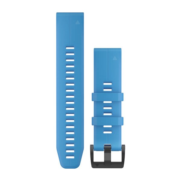 QuickFit® 22 Watch Bands, Cyan Blue Silicone — Garmin.com product image