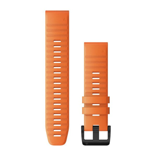 QuickFit® 22 Watch Bands, Ember Orange Silicone — Garmin.com product image