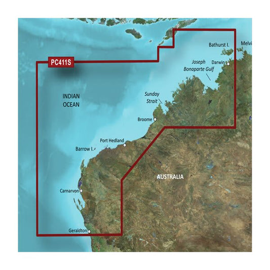microSD™/SD™ card: HXPC411S-Geraldton to Darwin — Garmin.com product image