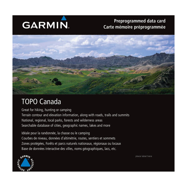 microSD/SD card: TOPO Canada - ALL — Garmin.com product image