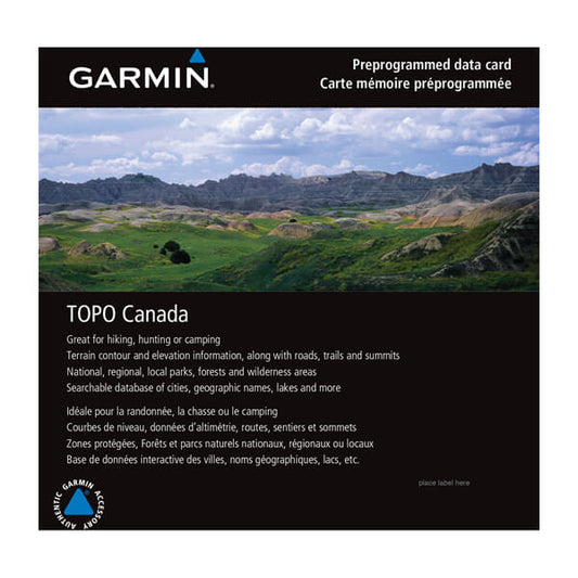 microSD/SD card: TOPO Canada - ALL — Garmin.com product image