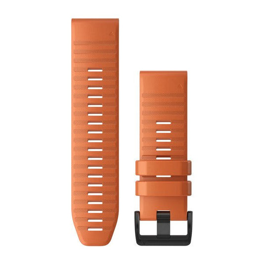 QuickFit® 26 Watch Bands, Ember Orange Silicone — Garmin.com product image