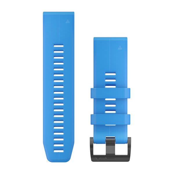 QuickFit® 26 Watch Bands, Cyan Blue Silicone — Garmin.com product image