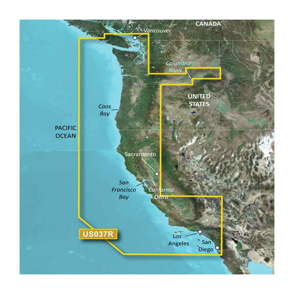 microSD™/SD™ card: VUS037R - Vancouver-San Diego — Garmin.com product image