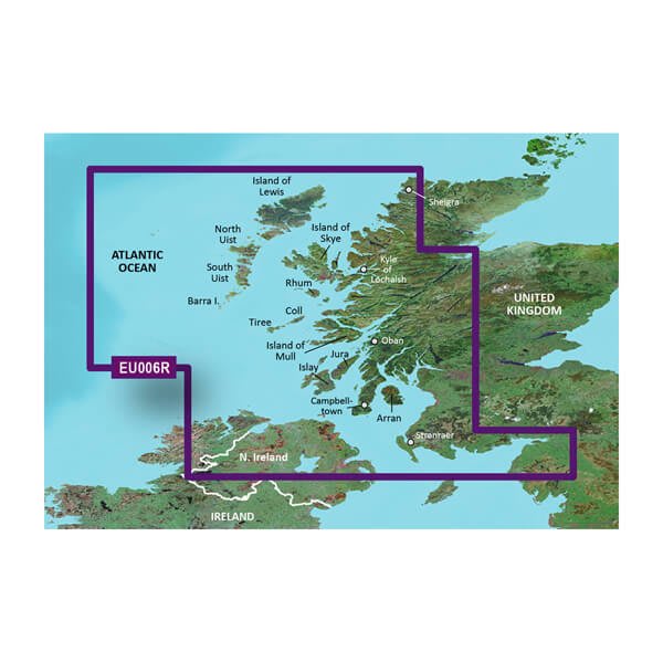 microSD™/SD™ card: HXEU006R - Scotland, West Coast — Garmin.com product image