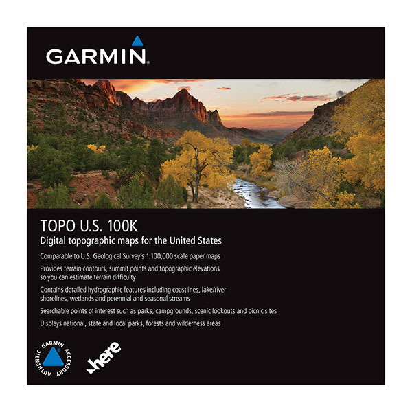 microSD™/SD™ card: TOPO U.S. 100K — Garmin.com product image