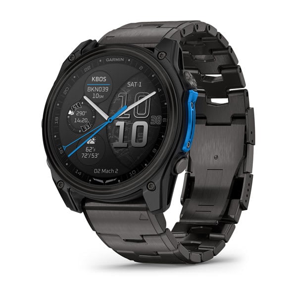 Garmin D2™ Mach 2 – 51 mm, Carbon Gray DLC Titanium with Vented Titanium Bracelet