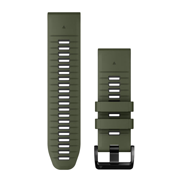 QuickFit® 26 Watch Bands, Moss/Graphite Silicone