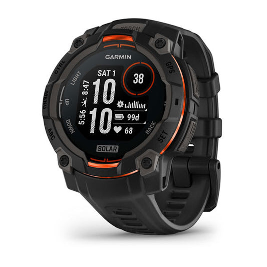 Instinct® 3 – 45 mm, Solar, Black with Black Band