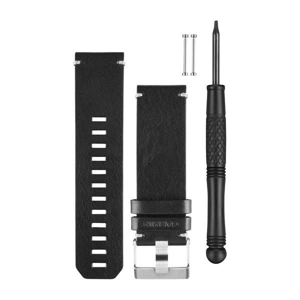 Black Leather Watch Band