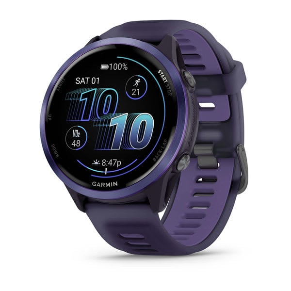 Forerunner® 570 - 47mm, Indigo Aluminum with Translucent Imperial Purple/Indigo Band