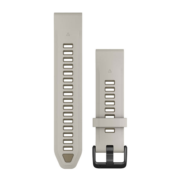 QuickFit® 20 Watch Bands, Fog Gray/Dark Sandstone Silicone