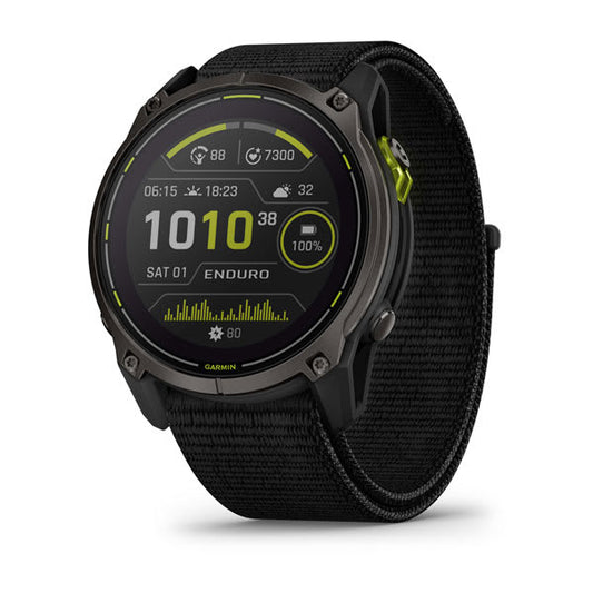 Enduro™ 3, Carbon Gray DLC Titanium with Black Ultrafit Nylon Strap