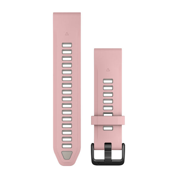 QuickFit® 20 Watch Bands, Dust Rose/Fog Gray Silicone