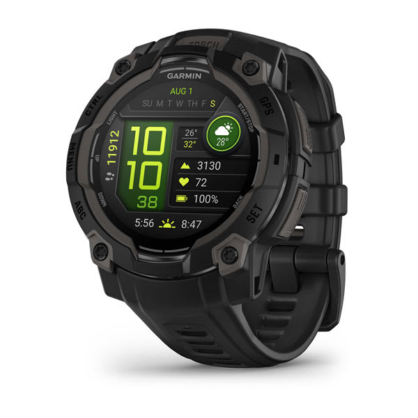 Instinct® 3 – 45 mm, AMOLED, Black with Black Band
