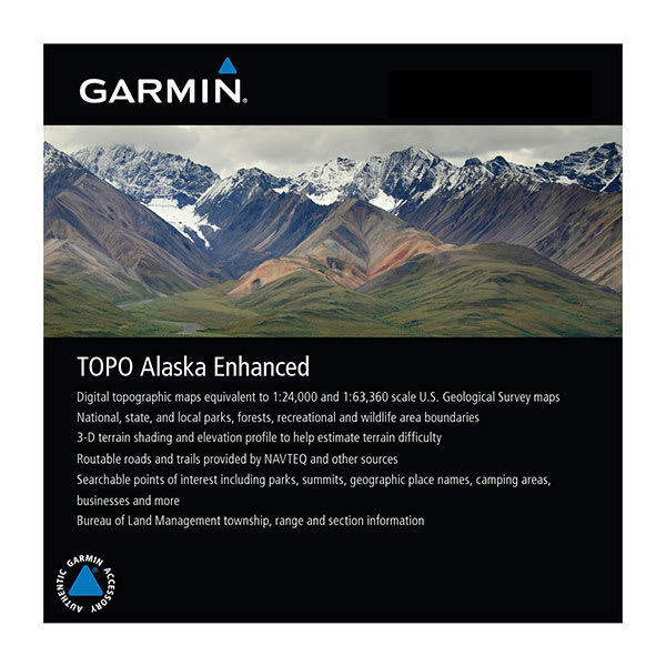 microSD™/SD™ card: TOPO Alaska Enhanced — Garmin.com product image