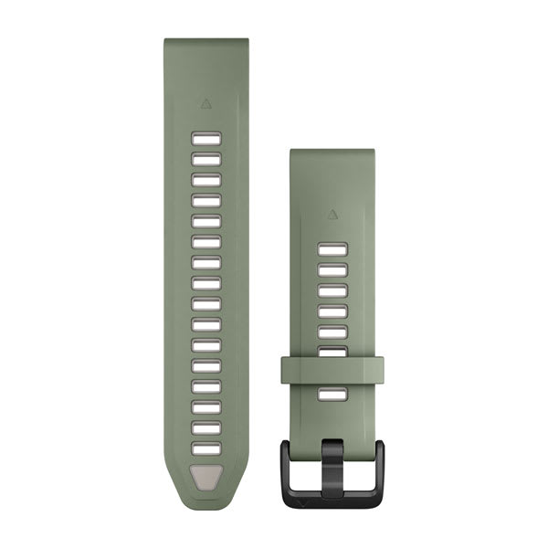 QuickFit® 20 Watch Bands, Willow/Fog Gray Silicone