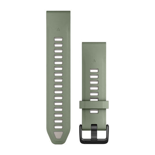 QuickFit® 20 Watch Bands, Willow/Fog Gray Silicone
