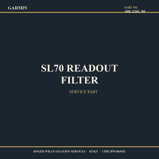 SL70 READOUT FILTER — 308-3201-50 — Garmin service part